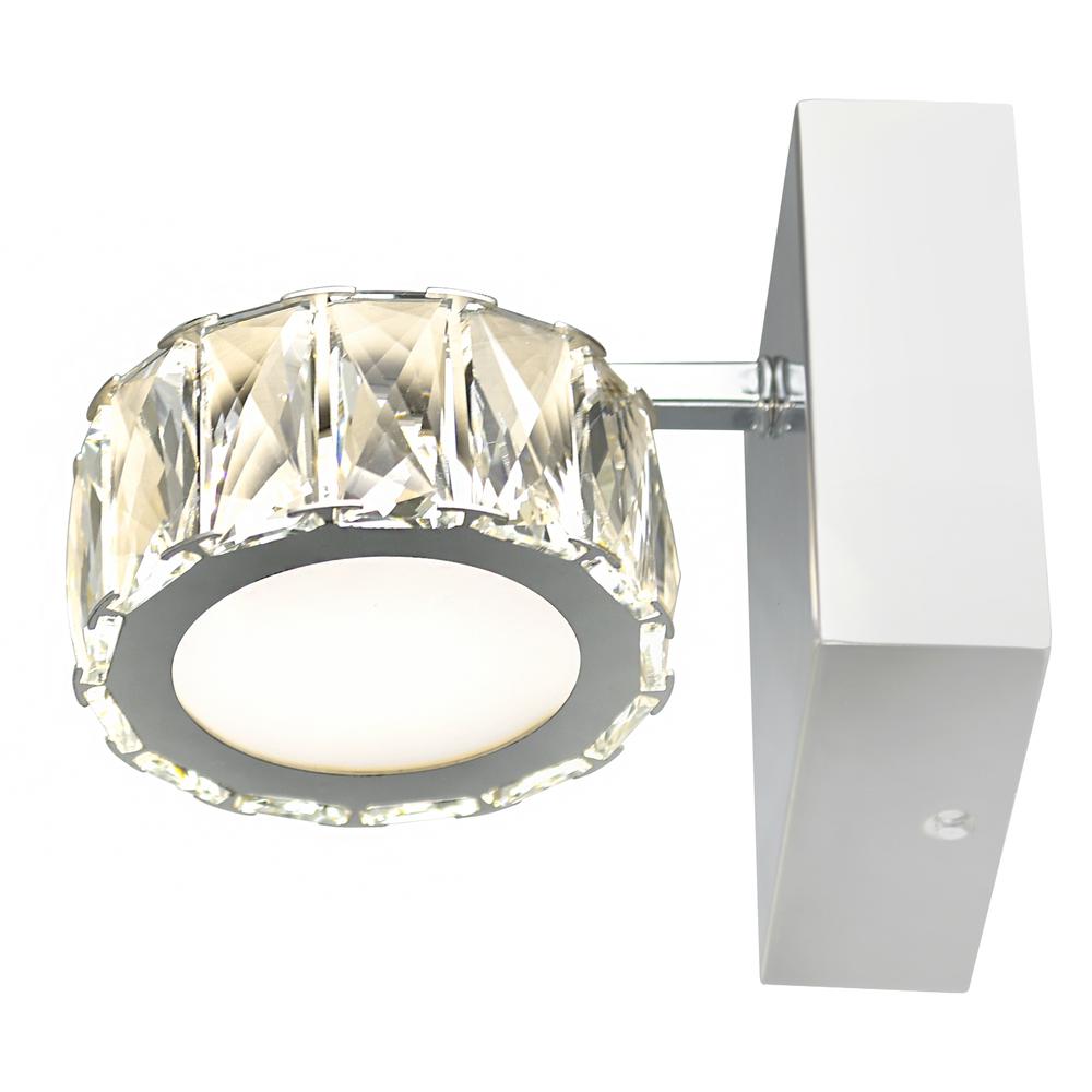 Milan LED Bathroom Sconce With Chrome Finish. Picture 4