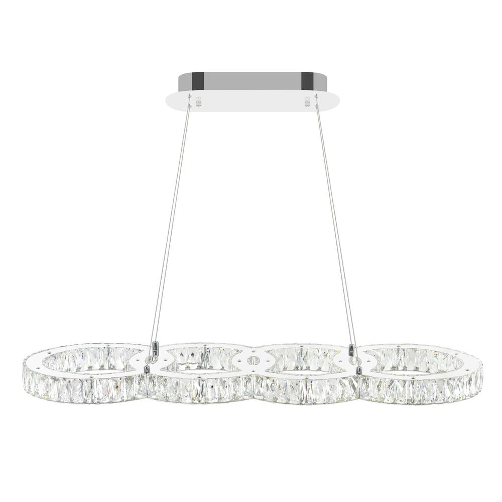 Milan LED Chandelier With Chrome Finish. Picture 3