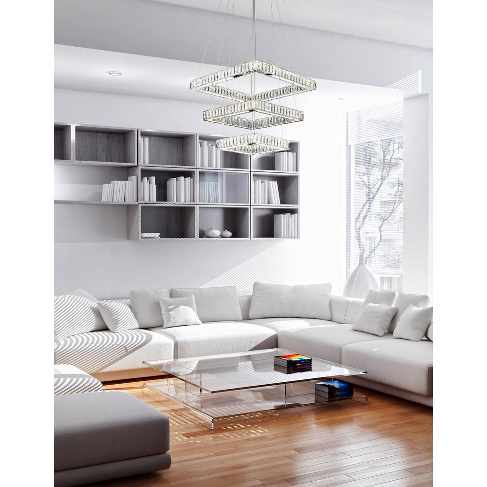 Florence LED Chandelier With Chrome Finish. Picture 7