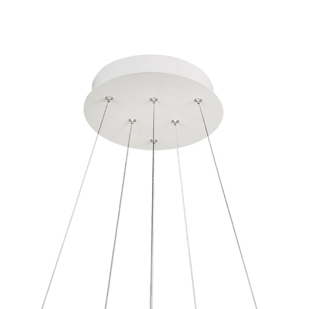Alloha LED Chandelier With White Finish. Picture 5