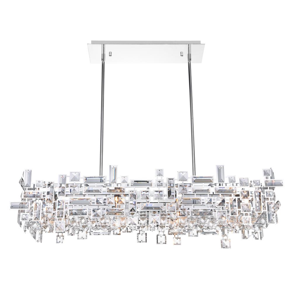Arley 12 Light Island Chandelier With Chrome Finish. Picture 2