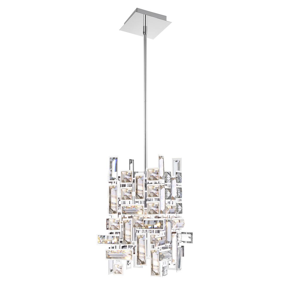 Arley 1 Light Mini Chandelier With Chrome Finish. Picture 1