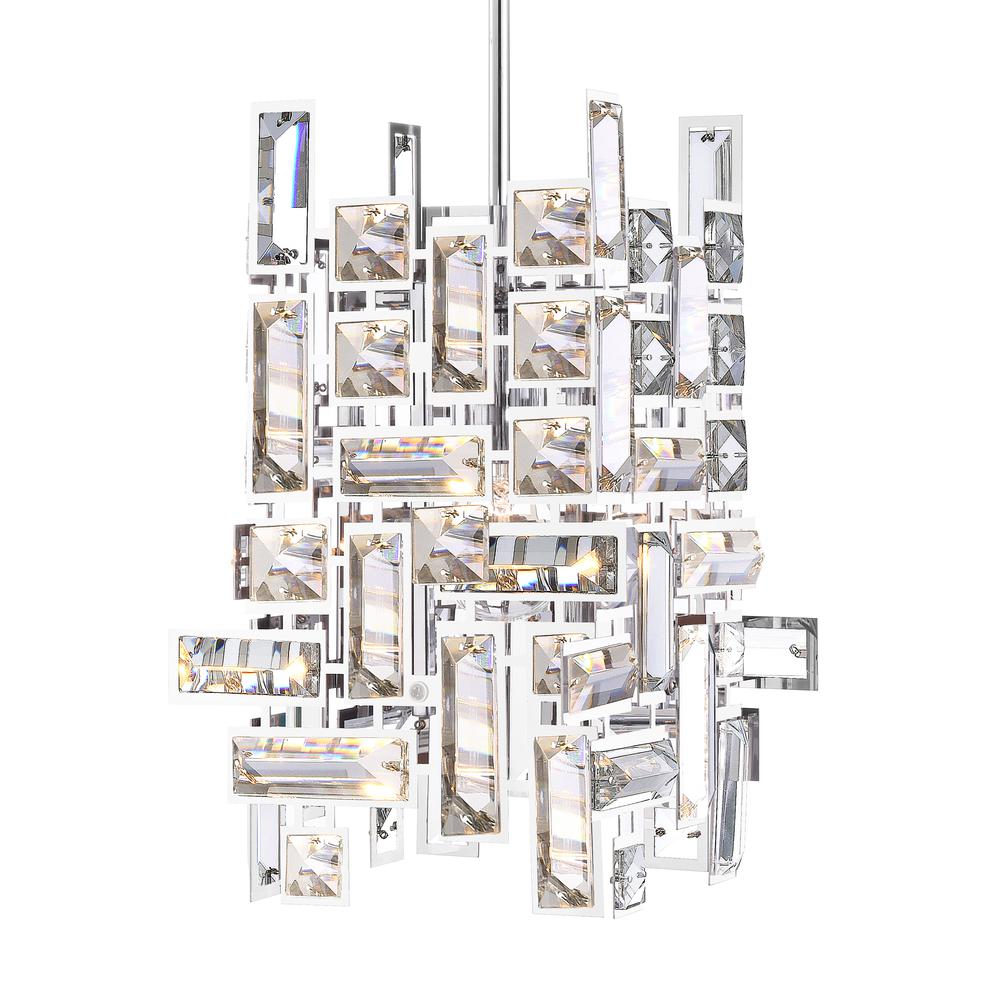 Arley 1 Light Mini Chandelier With Chrome Finish. Picture 2