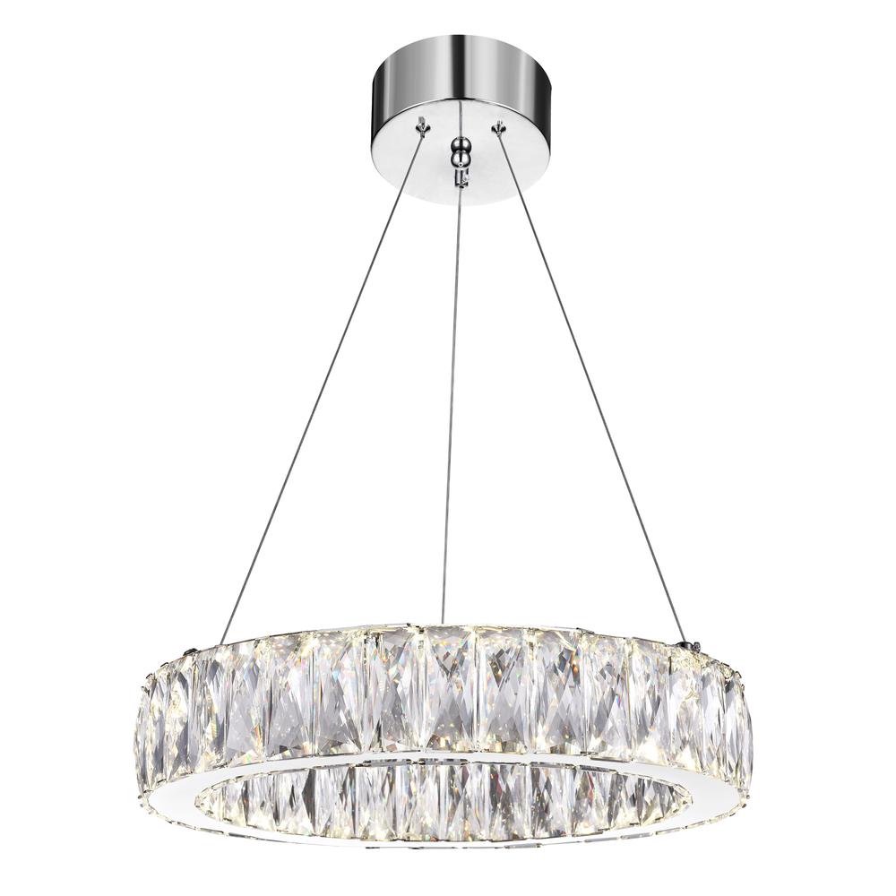 Juno LED Chandelier With Chrome Finish. Picture 1