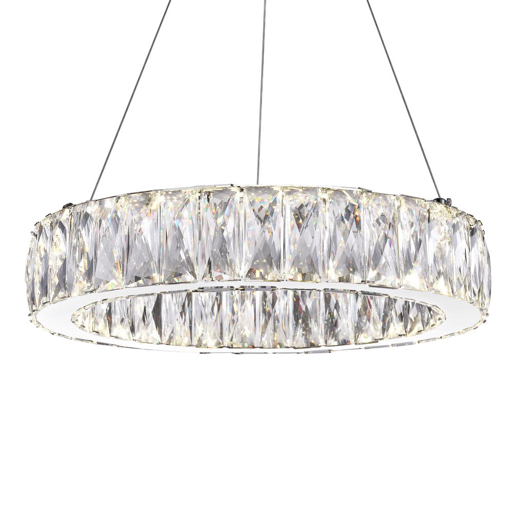 Juno LED Chandelier With Chrome Finish. Picture 2