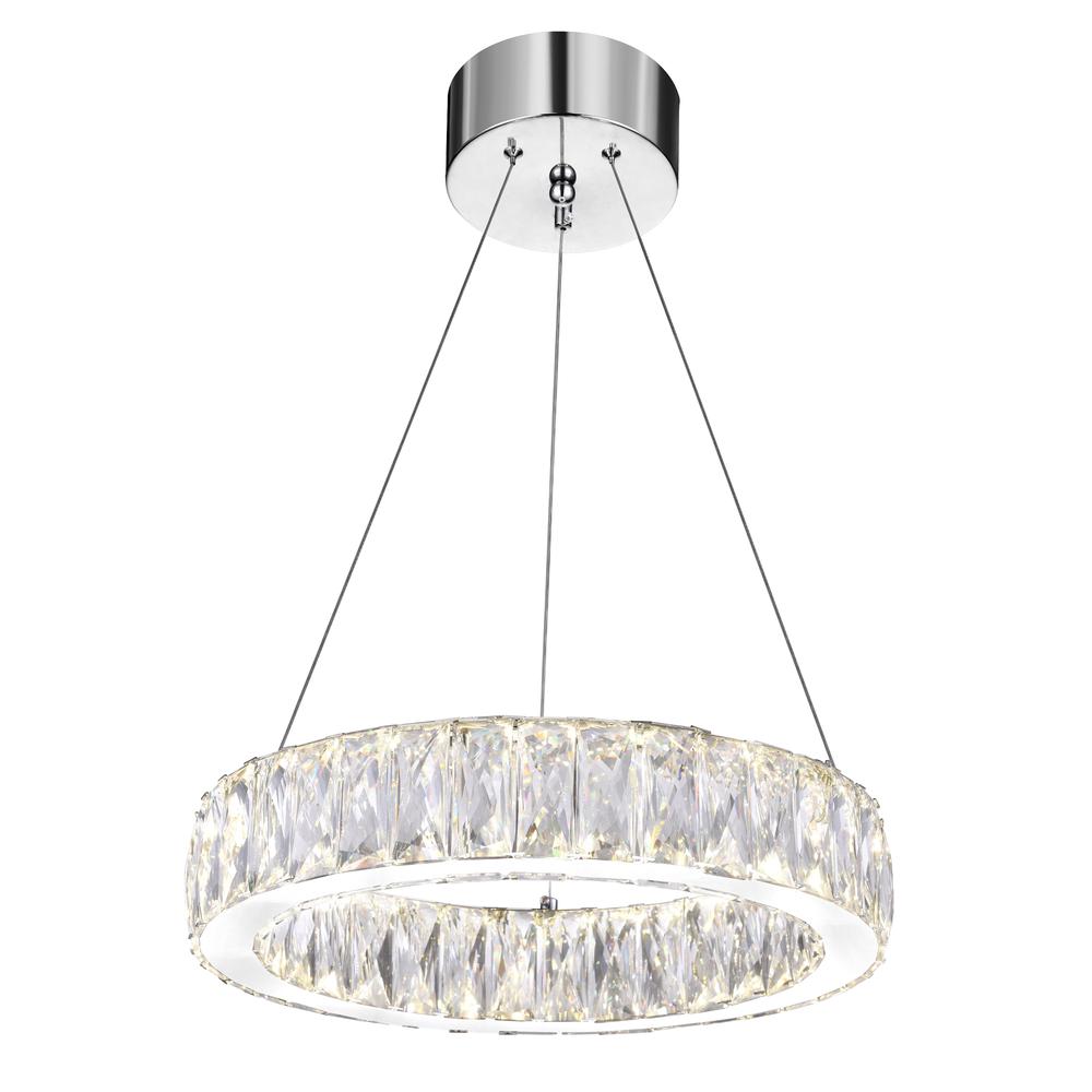 Juno LED Chandelier With Chrome Finish. Picture 4