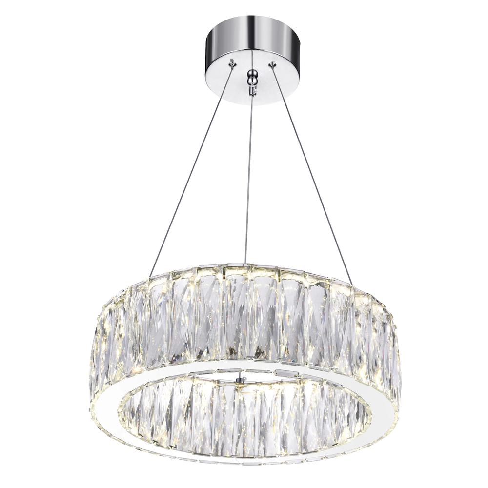Juno LED Chandelier With Chrome Finish. Picture 5