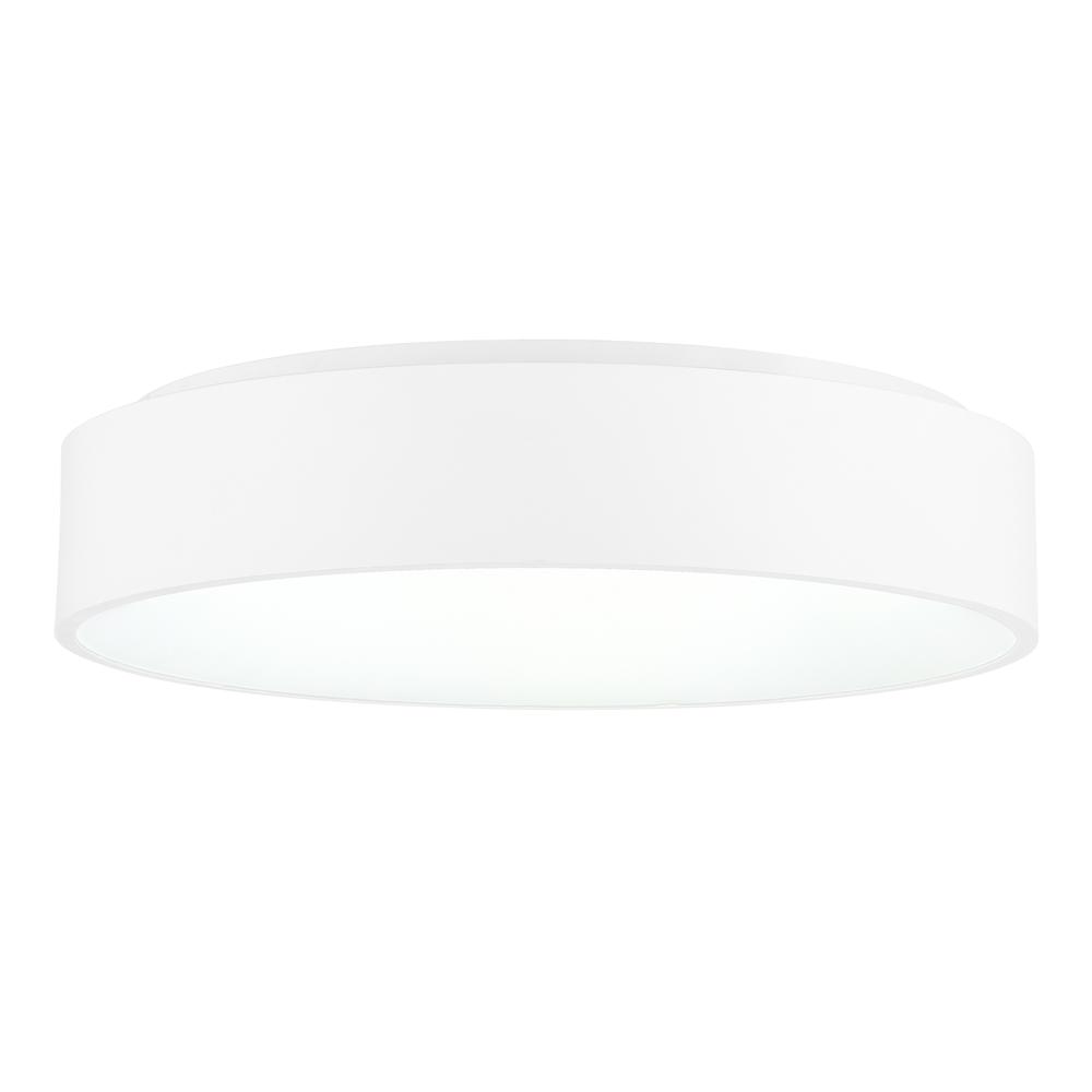 Arenal LED Drum Shade Flush Mount With White Finish. Picture 2