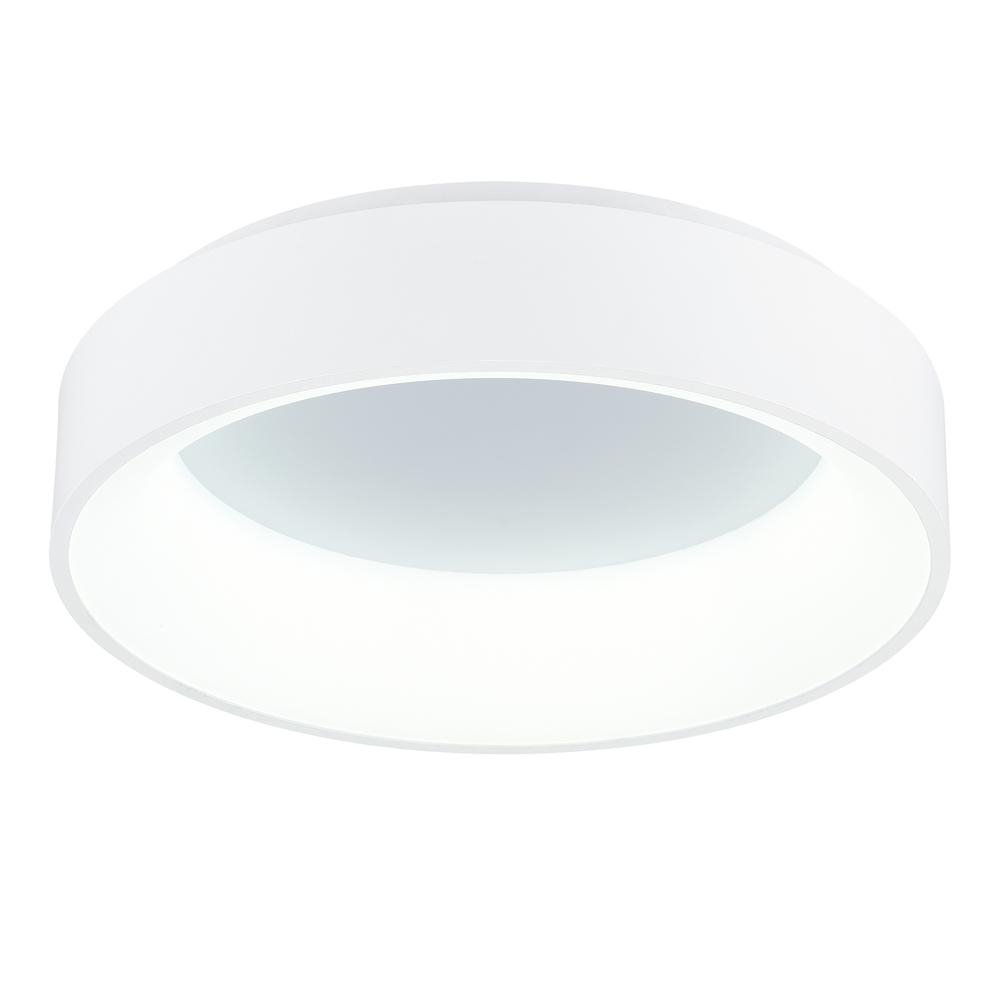 Arenal LED Drum Shade Flush Mount With White Finish. Picture 3