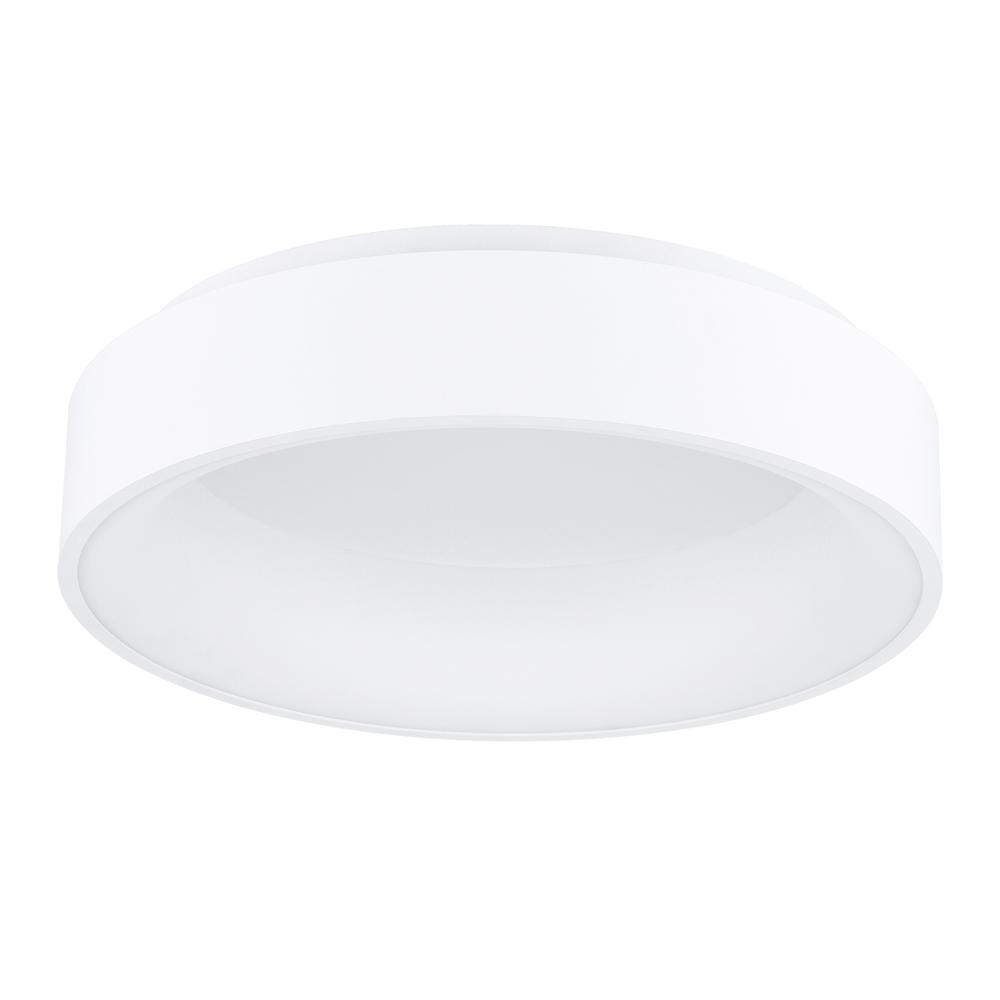 Arenal LED Drum Shade Flush Mount With White Finish. Picture 5