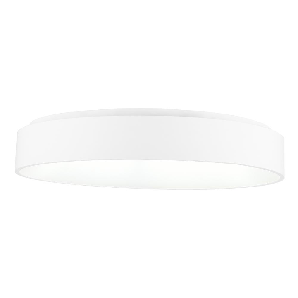 Arenal LED Drum Shade Flush Mount With White Finish. Picture 6