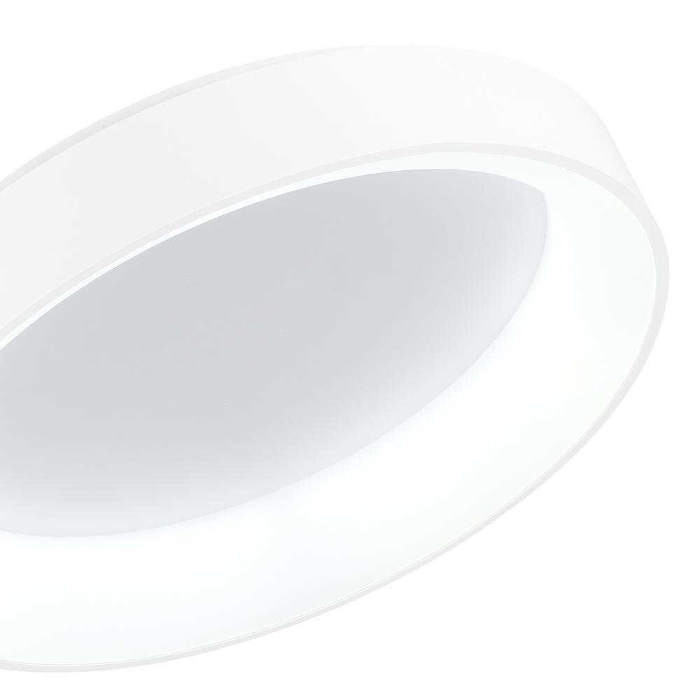 Arenal LED Drum Shade Flush Mount With White Finish. Picture 3