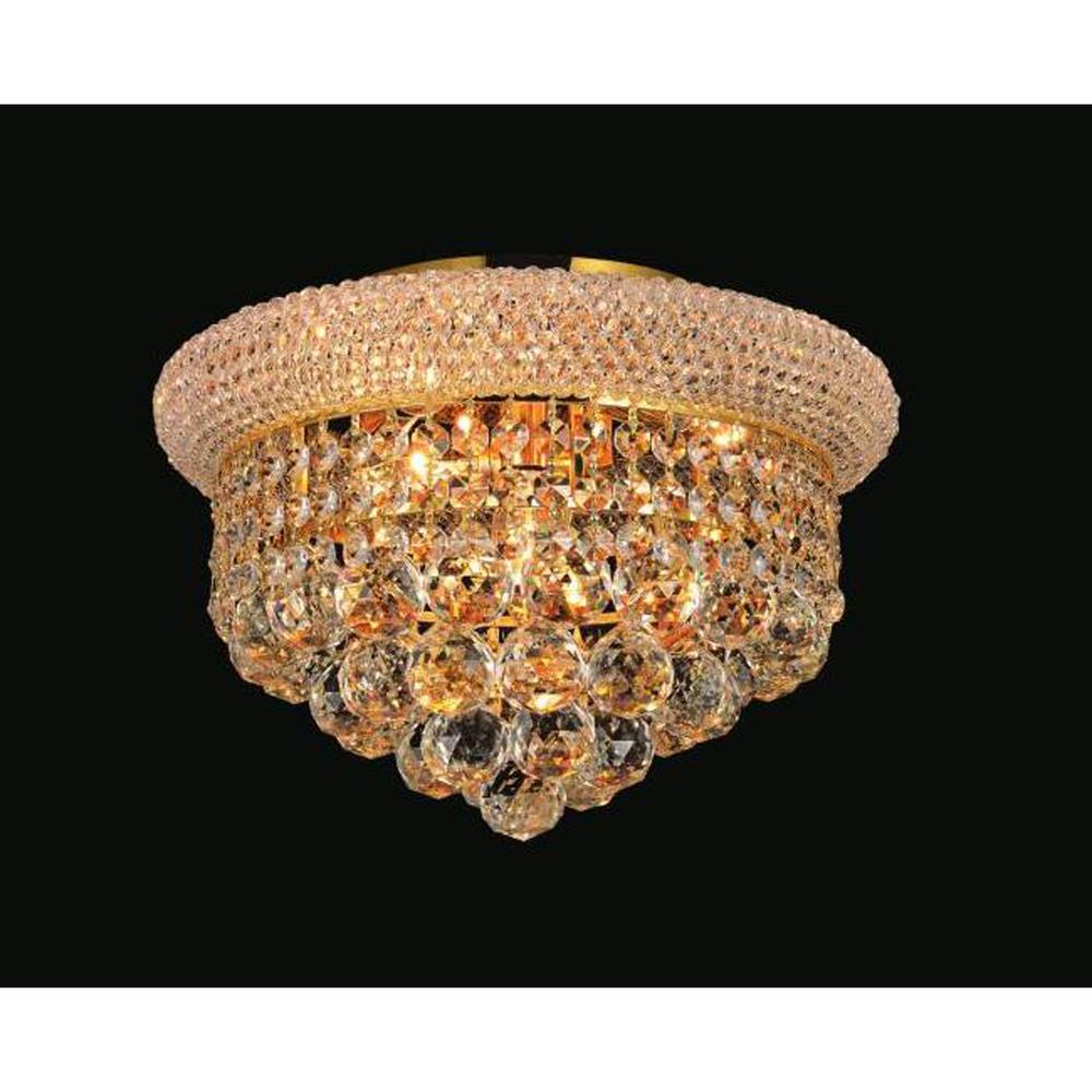 Empire 4 Light Flush Mount With Gold Finish. Picture 5