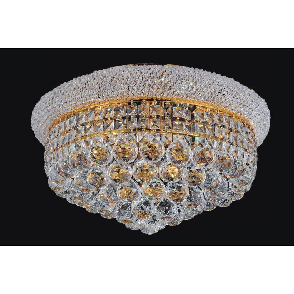 Empire 8 Light Flush Mount With Gold Finish. Picture 4