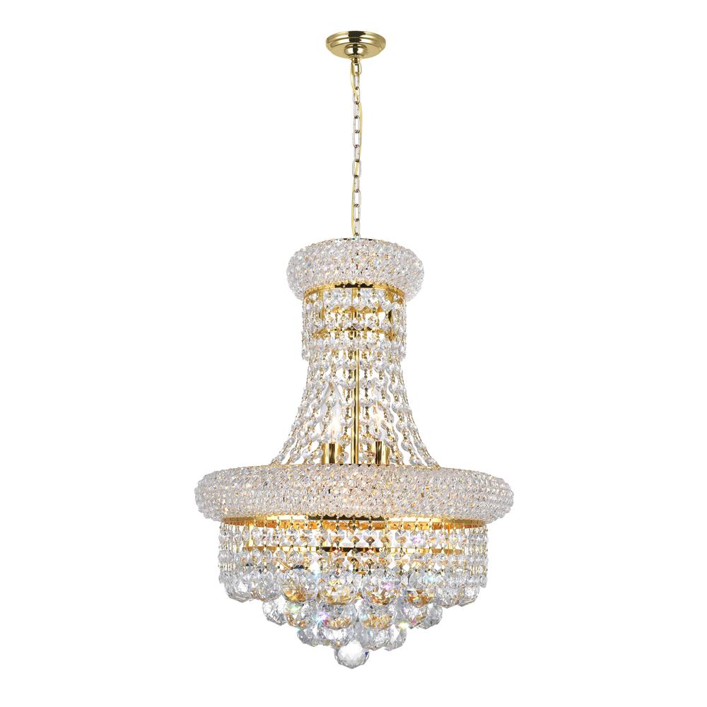 Empire 6 Light Chandelier With Gold Finish. Picture 1
