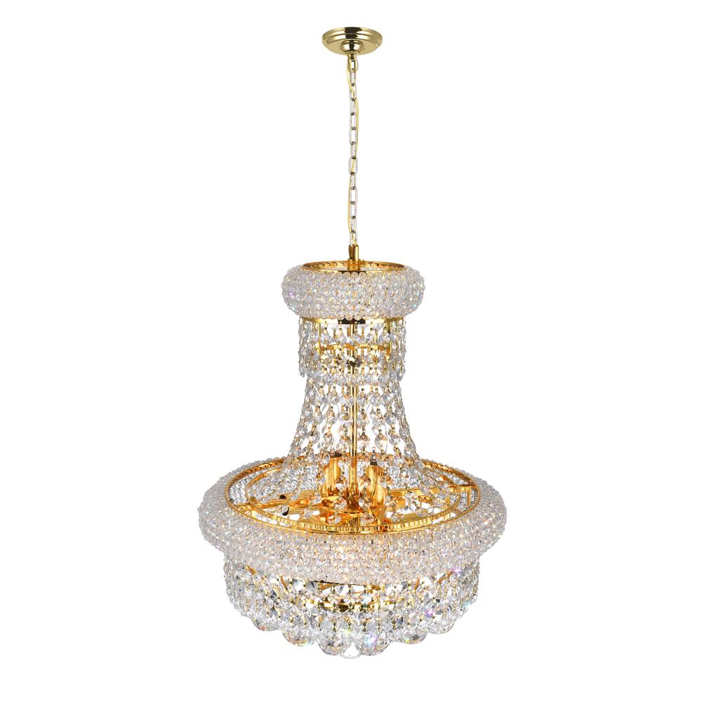 Empire 6 Light Chandelier With Gold Finish. Picture 3