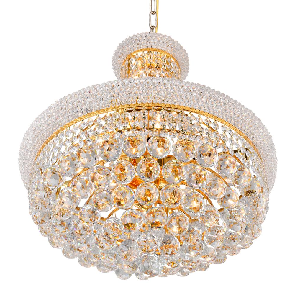 Empire 14 Light Down Chandelier With Gold Finish. Picture 2