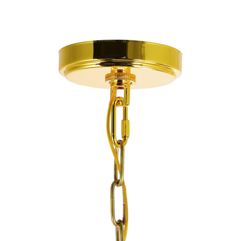 Empire 18 Light Down Chandelier With Gold Finish. Picture 5