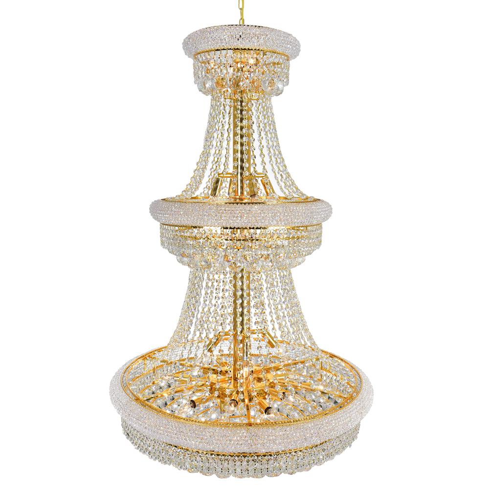 Empire 32 Light Down Chandelier With Gold Finish. Picture 2