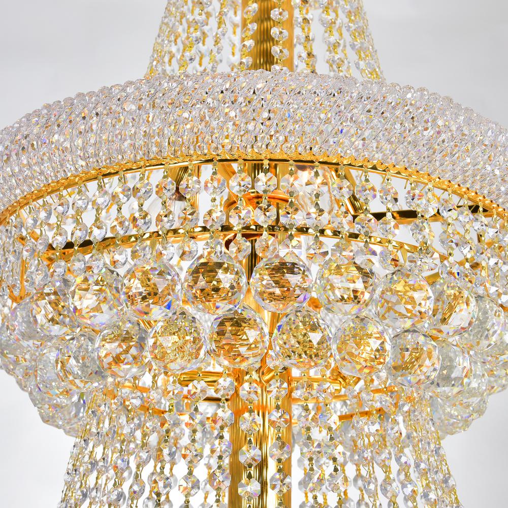 Empire 32 Light Down Chandelier With Gold Finish. Picture 3