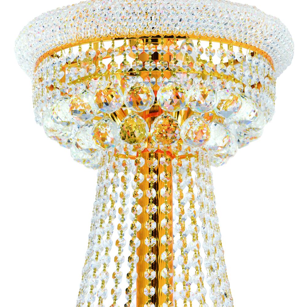 Empire 34 Light Down Chandelier With Gold Finish. Picture 5