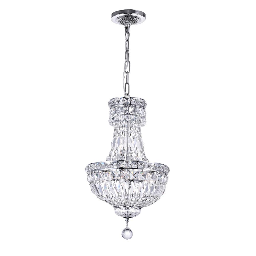 Stefania 4 Light Mini Chandelier With Chrome Finish. Picture 1
