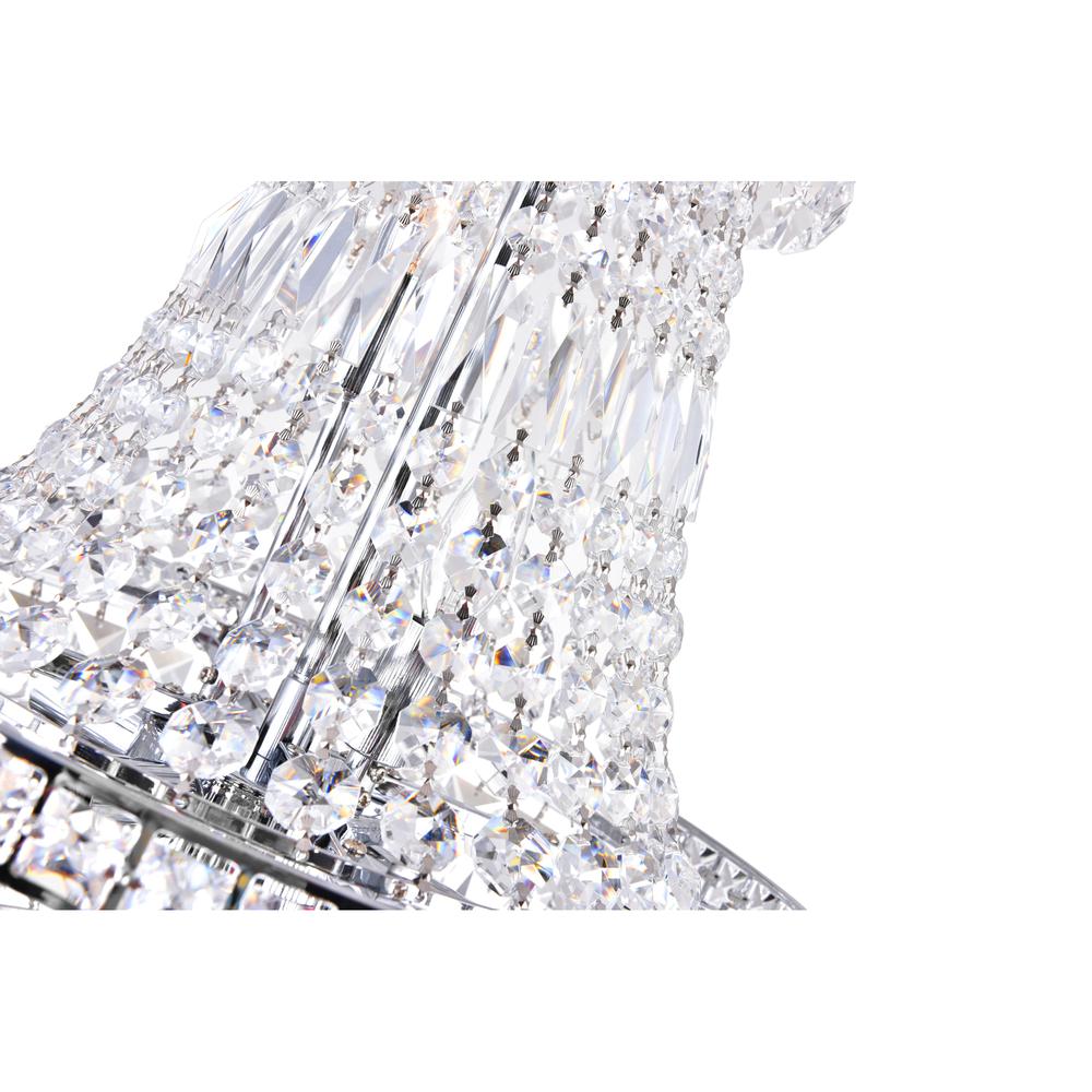 Stefania 8 Light Down Chandelier With Chrome Finish. Picture 2