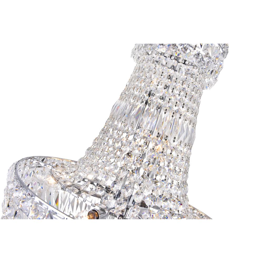 Stefania 13 Light Down Chandelier With Chrome Finish. Picture 4