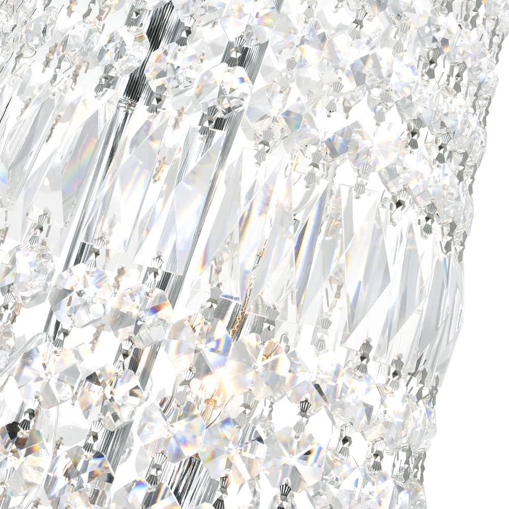 Stefania 17 Light Down Chandelier With Chrome Finish. Picture 4