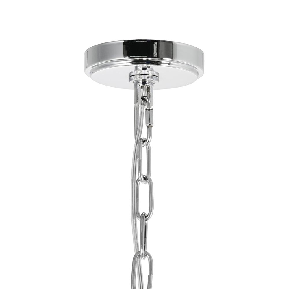 Stefania 17 Light Down Chandelier With Chrome Finish. Picture 2