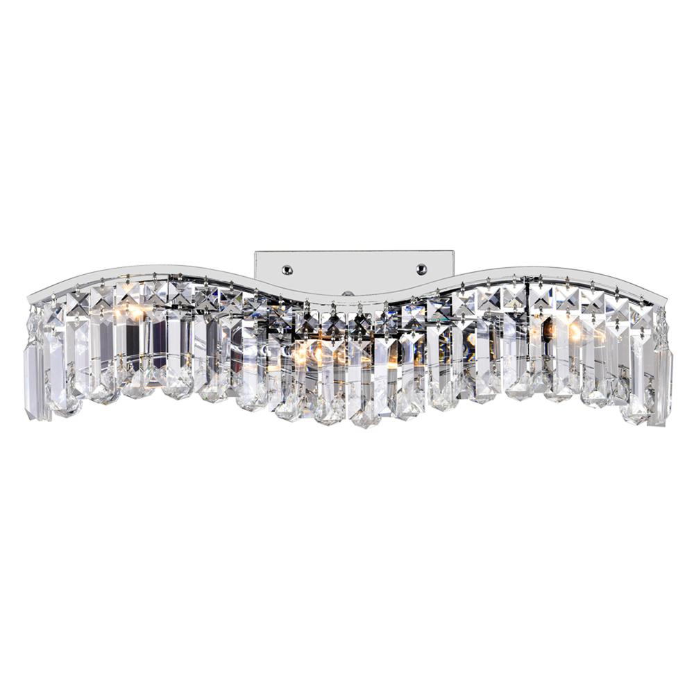Glamorous 3 Light Vanity Light With Chrome Finish. Picture 1
