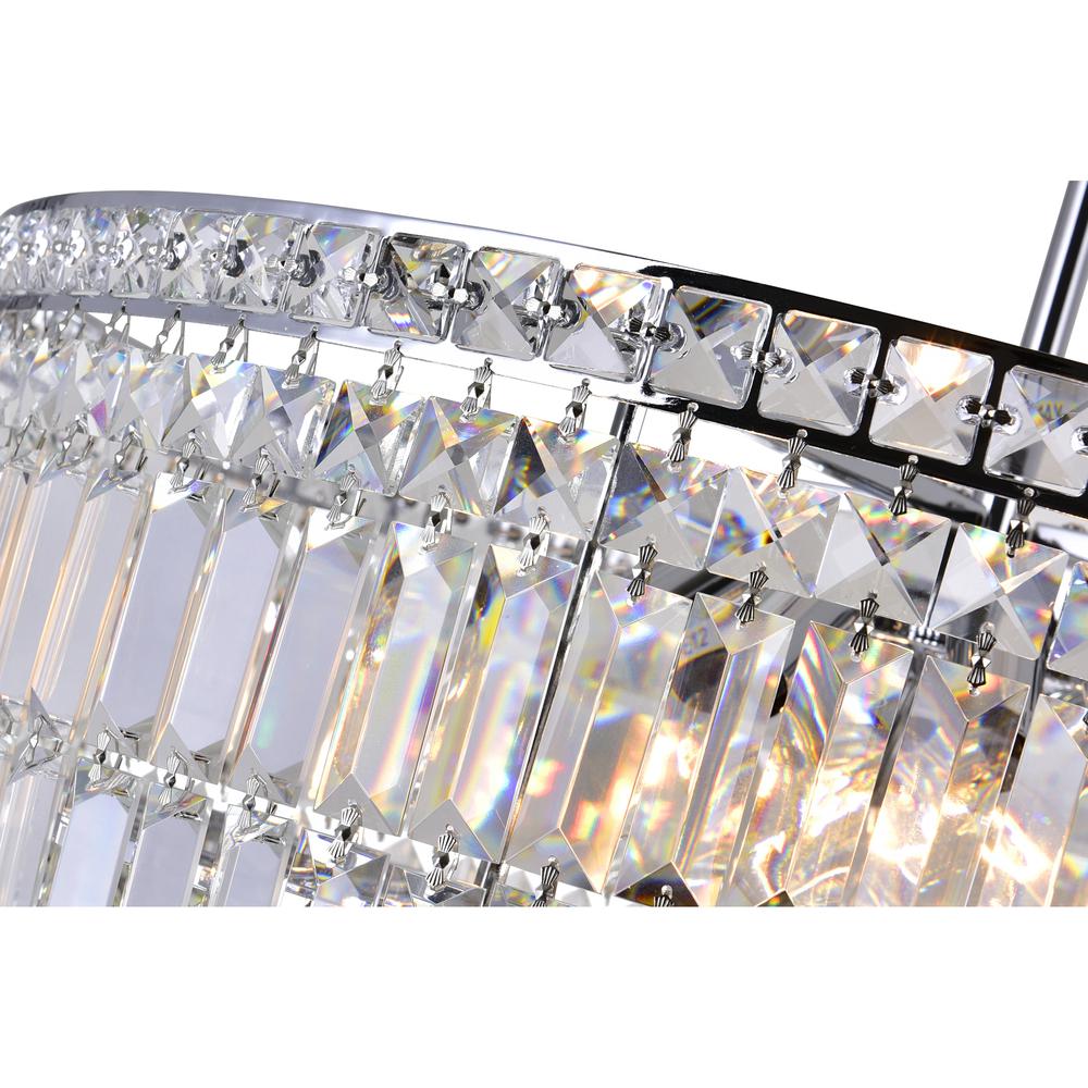 Colosseum 10 Light Down Chandelier With Chrome Finish. Picture 3
