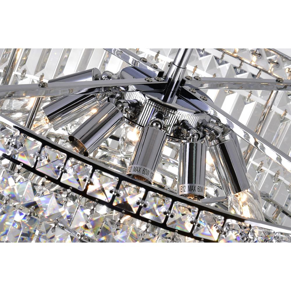 Colosseum 10 Light Down Chandelier With Chrome Finish. Picture 4