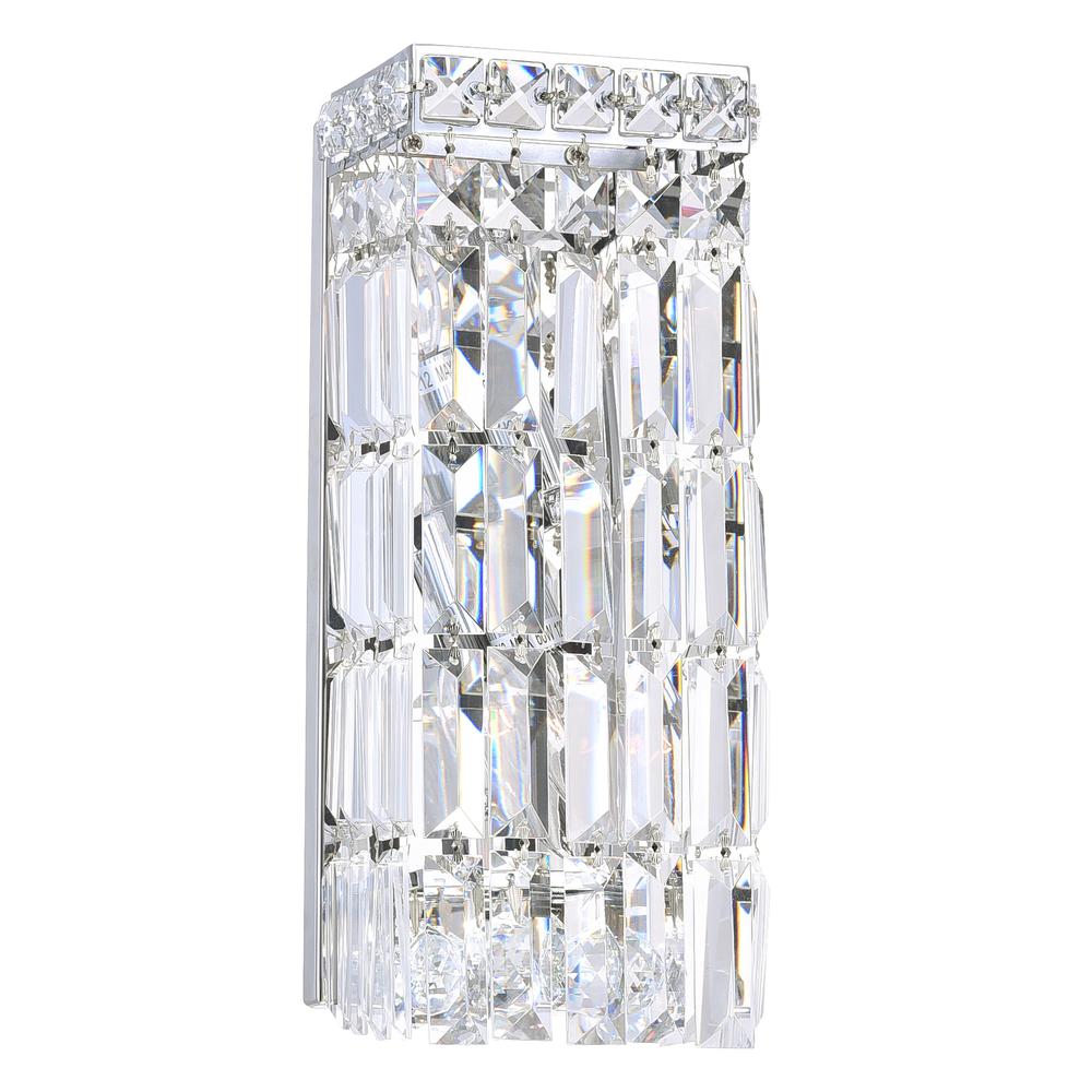 Colosseum 2 Light Bathroom Sconce With Chrome Finish. Picture 1