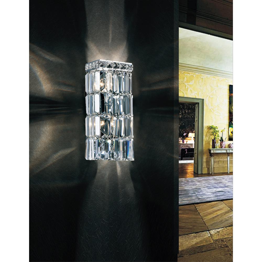 Colosseum 2 Light Bathroom Sconce With Chrome Finish. Picture 6