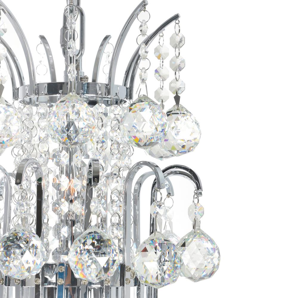 Princess 8 Light Down Chandelier With Chrome Finish. Picture 3