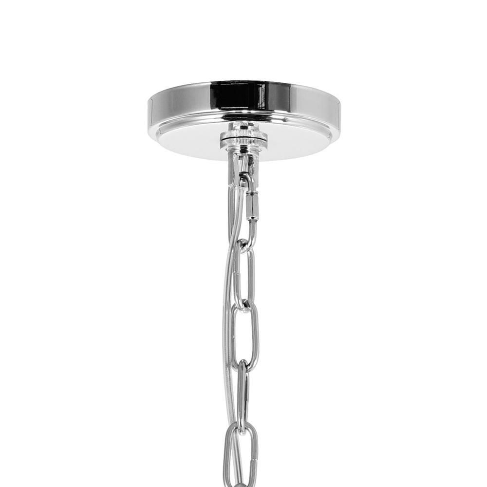 Princess 8 Light Down Chandelier With Chrome Finish. Picture 6