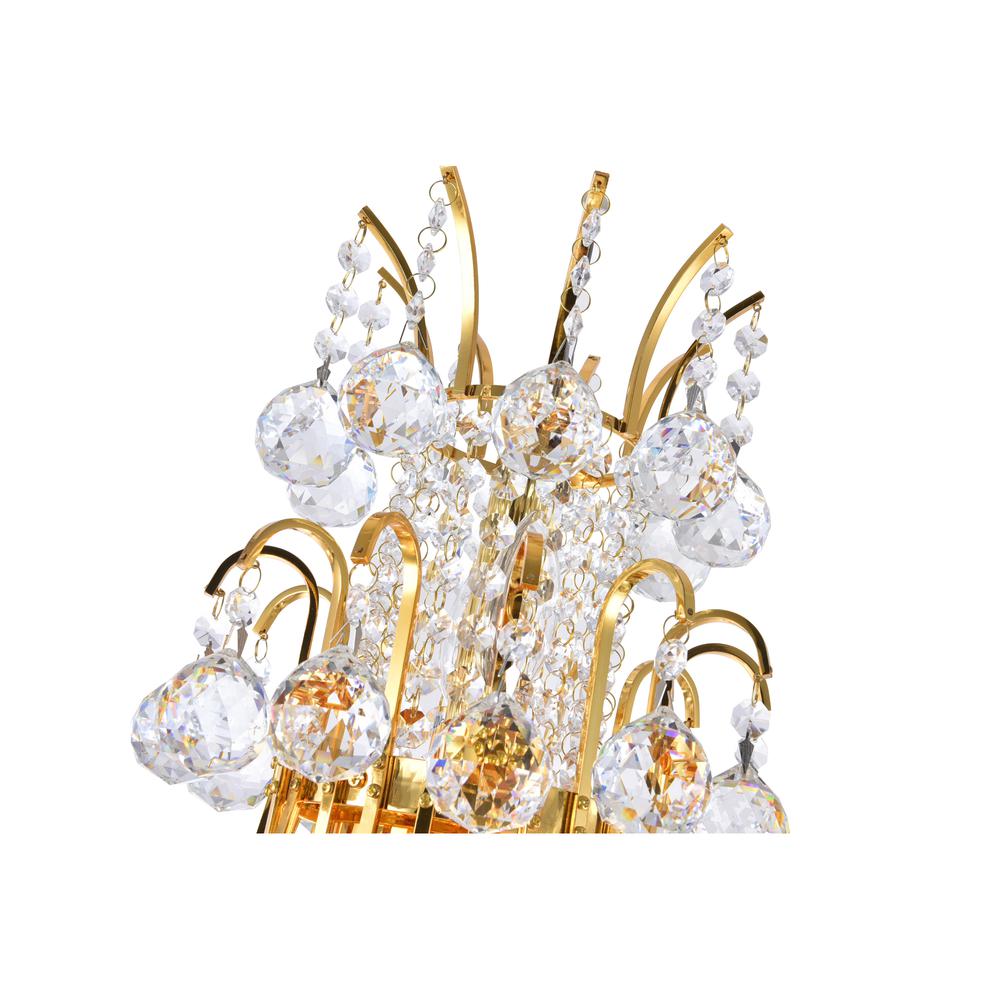 Princess 8 Light Down Chandelier With Gold Finish. Picture 5