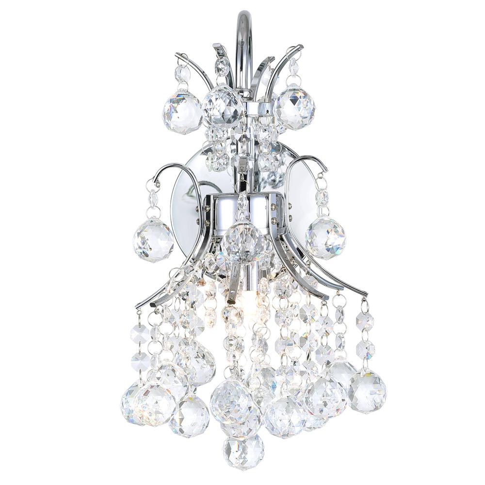 Princess 1 Light Wall Sconce With Chrome Finish. Picture 2