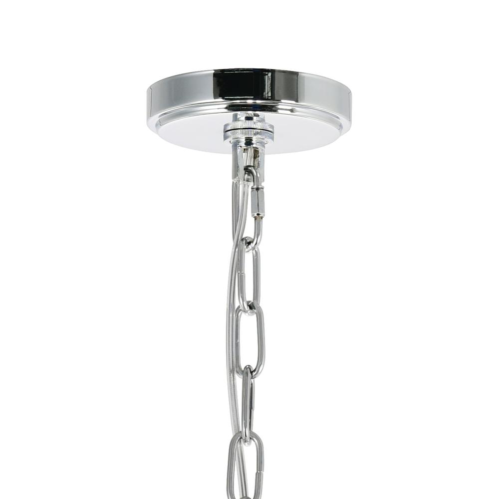 Princeton 6 Light Down Chandelier With Chrome Finish. Picture 6