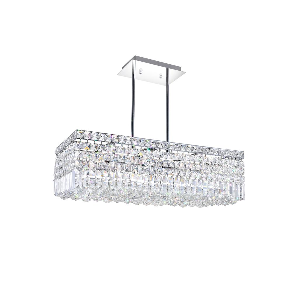 Colosseum 8 Light Down Chandelier With Chrome Finish. Picture 2