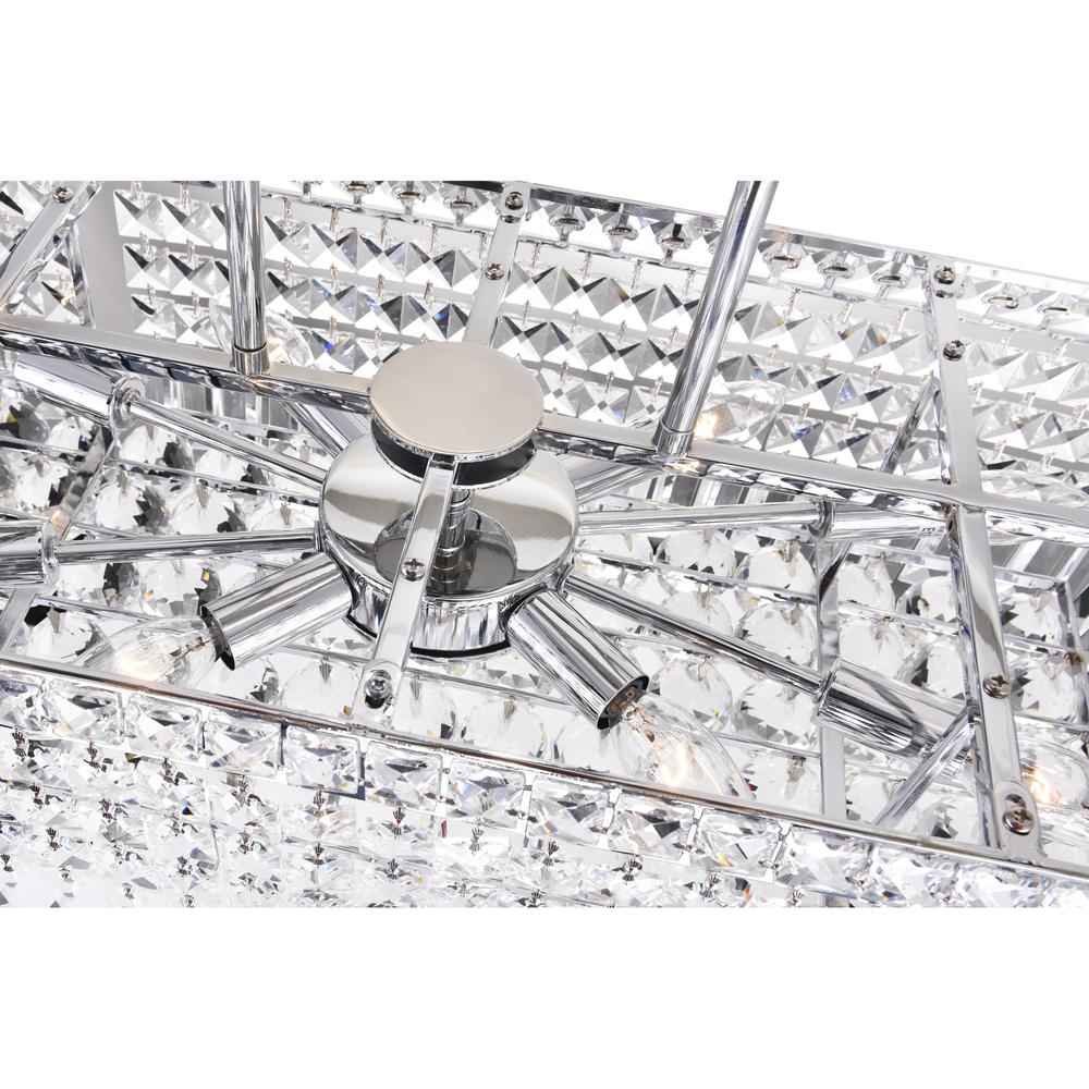 Colosseum 8 Light Down Chandelier With Chrome Finish. Picture 4
