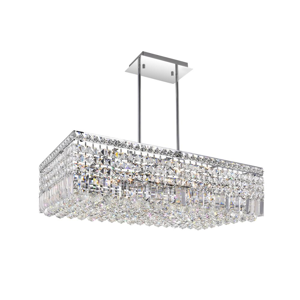 Colosseum 10 Light Down Chandelier With Chrome Finish. Picture 7