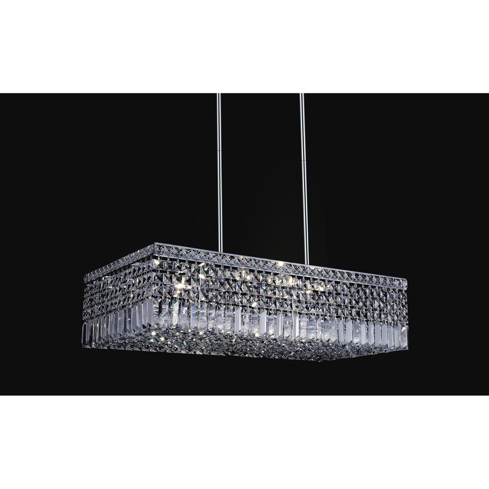 Colosseum 10 Light Down Chandelier With Chrome Finish. Picture 4