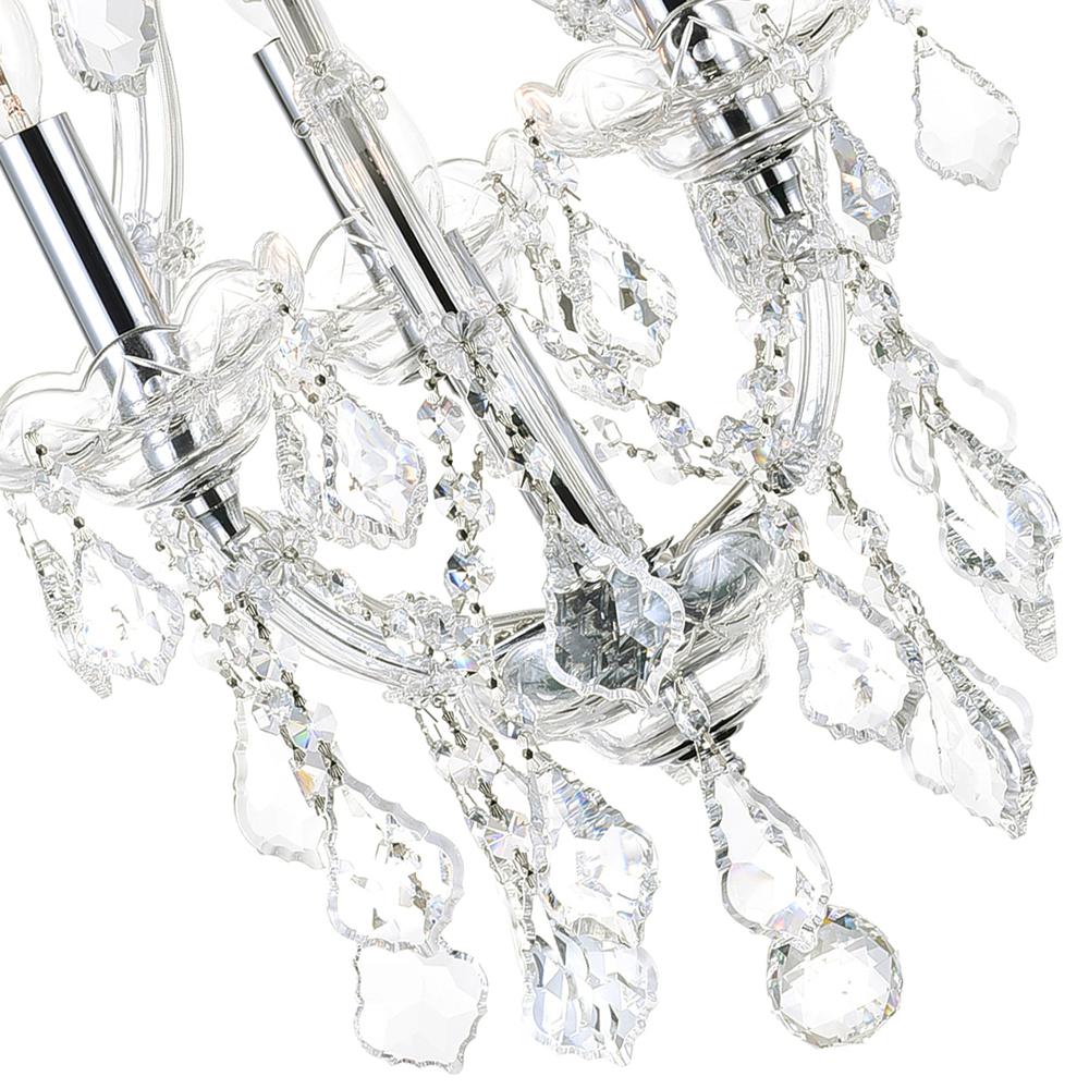 Maria Theresa 4 Light Up Mini Chandelier With Chrome Finish. Picture 6