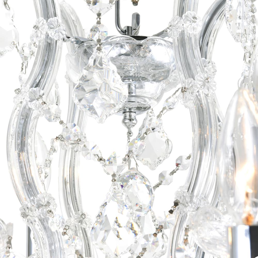 Maria Theresa 13 Light Up Chandelier With Chrome Finish. Picture 4