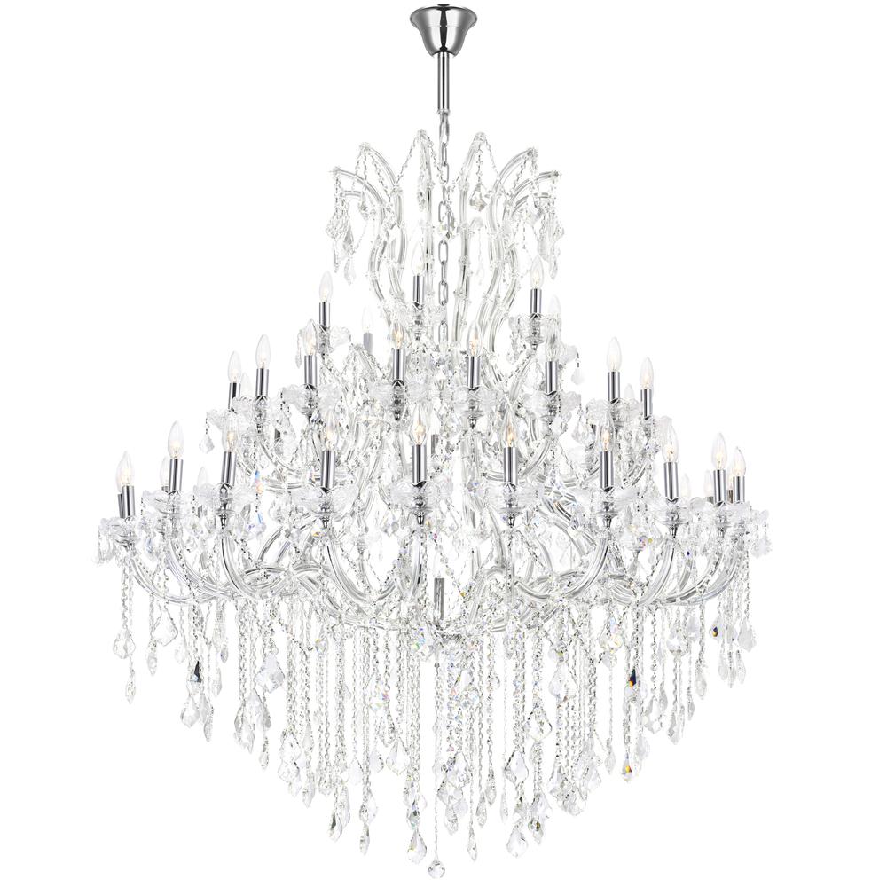 Maria Theresa 49 Light Up Chandelier With Chrome Finish. Picture 2