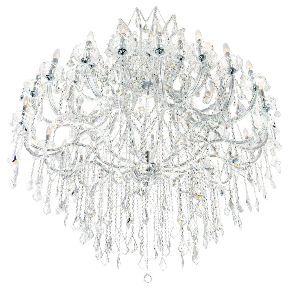 Maria Theresa 49 Light Up Chandelier With Chrome Finish. Picture 3