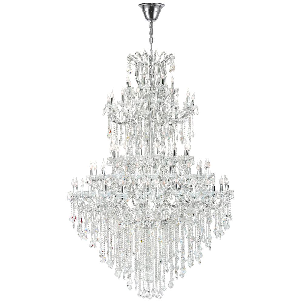 Maria Theresa 84 Light Up Chandelier With Chrome Finish. Picture 1