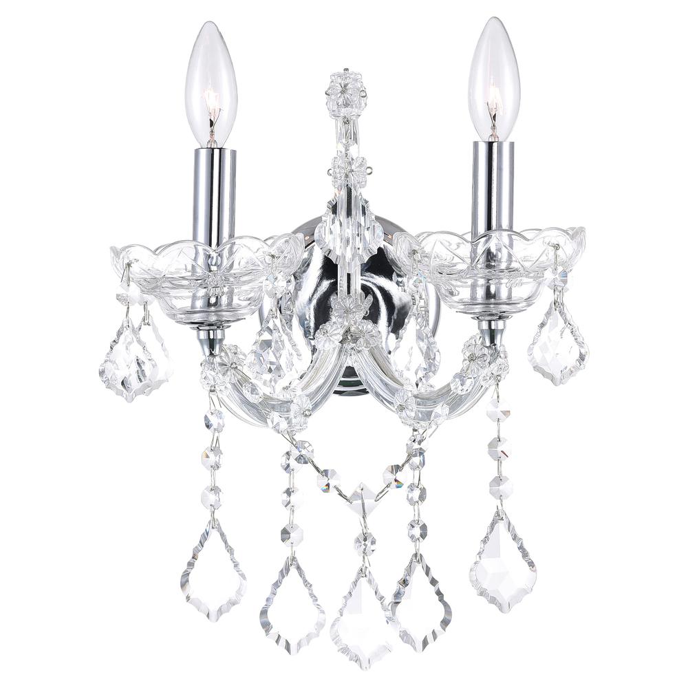 Maria Theresa 2 Light Wall Sconce With Chrome Finish. Picture 2